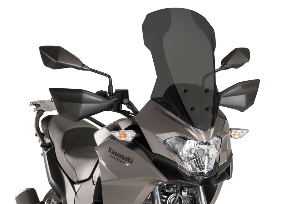 PUIG 9710F Tourenscheibe  passend fuer KAWASAKI VERSYS-X 300 Stark getönt