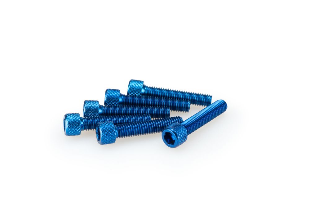 PUIG 0258A Muttern aus Anodisierten Aluminium passend fuer UNIVERSAL UNIVERSAL Blau