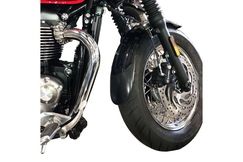 PUIG 3899N Verlängerung des vorderen Schutzblechs passend fuer TRIUMPH BONNEVILLE SPEEDMASTER Schwarz