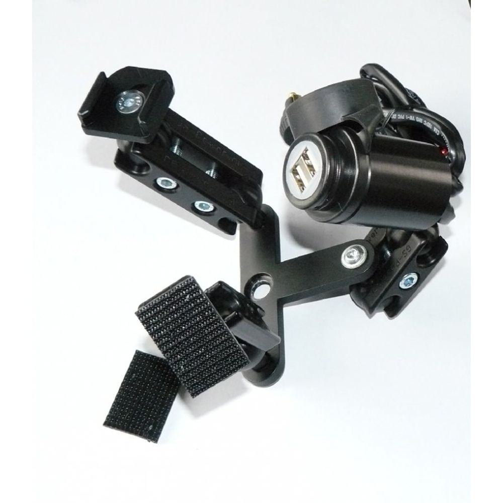 RA 4081-für Modell 7 Stromversorgung mit 2xL050 und 1xL075 Alu Halter Kugelflex®