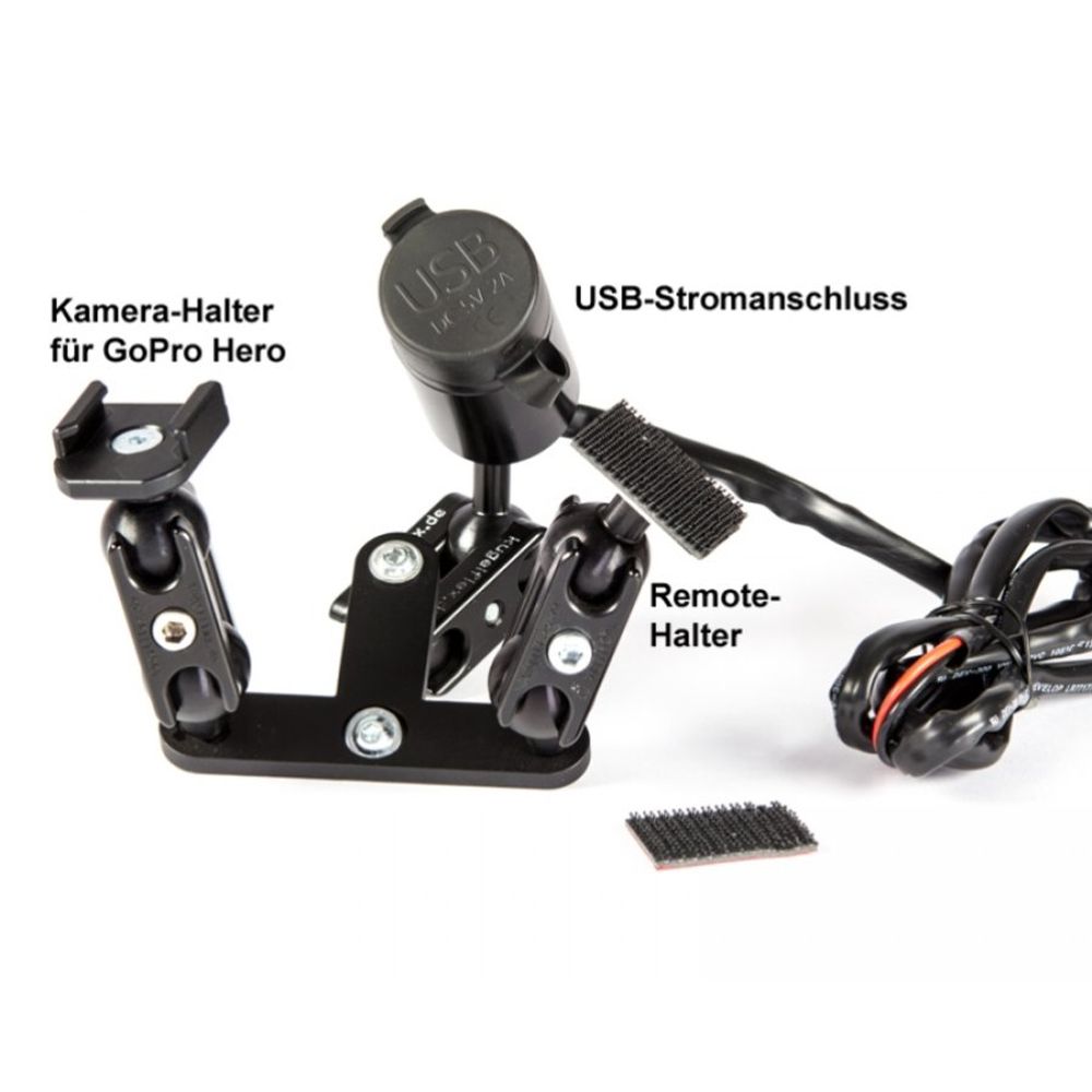 RA 4080-für Modell 5-6 Stromversorgung mit 3 x L050 Alu Halter Kugelflex® zur Mo