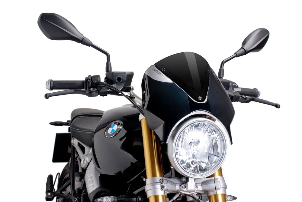 PUIG 7012N Retrovision  passend fuer BMW R NINET Schwarz