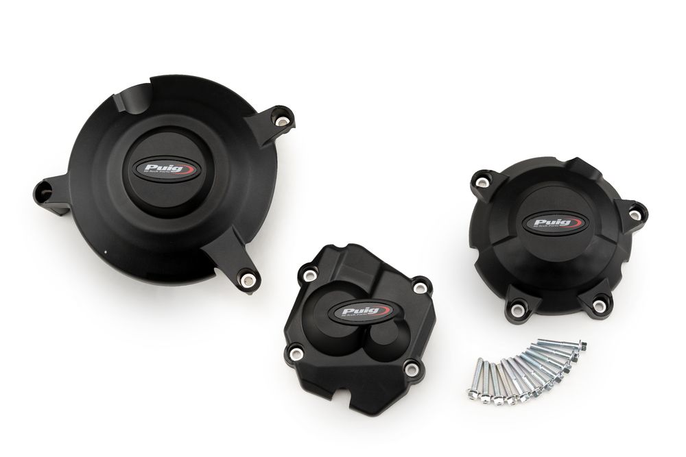 PUIG 21514N Motorschutzhauben Track für Championship  passend fuer KAWASAKI ZX-10R Schwarz