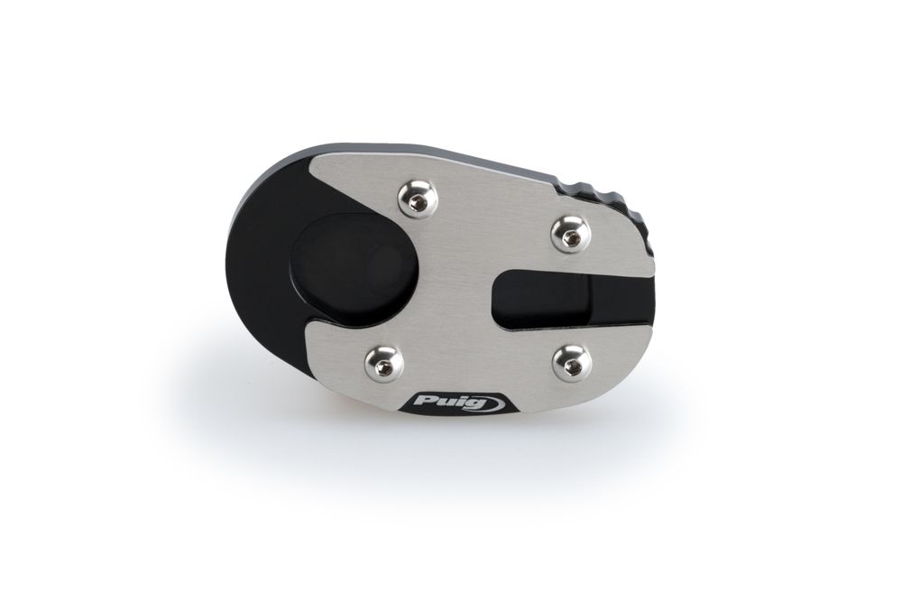 PUIG 20185N Fusstandverbreiterung mit Standardaufhängung  passend fuer YAMAHA MT-03 Schwarz