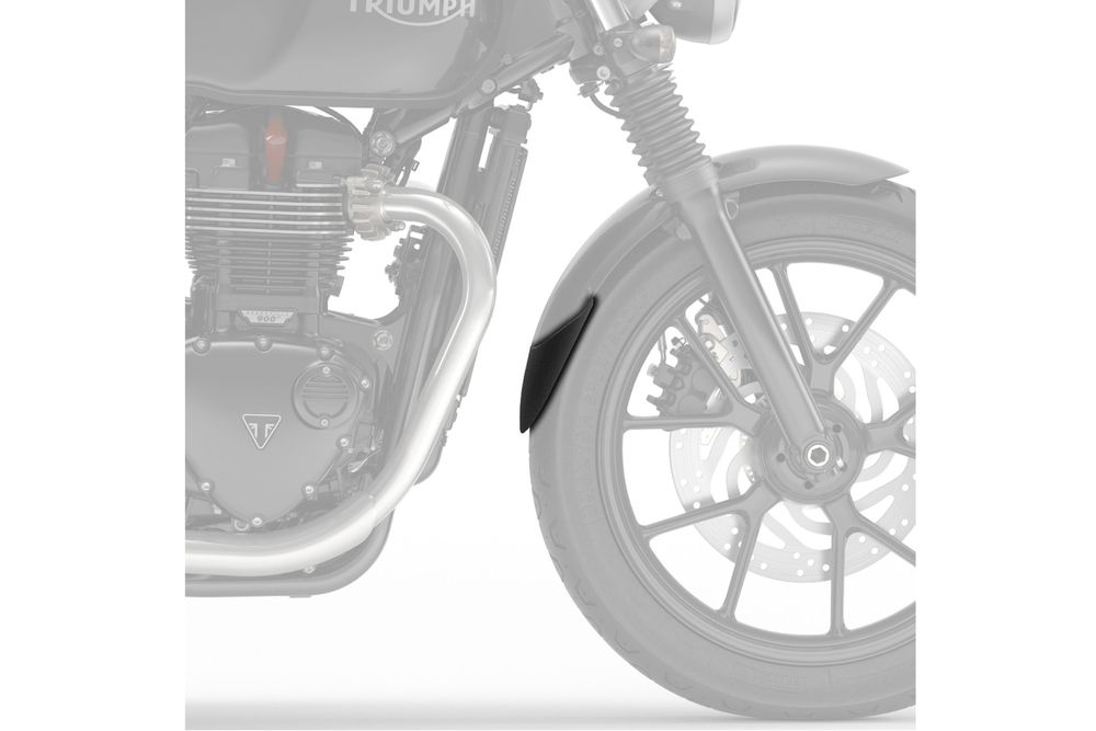 PUIG 9224N Verlängerung des vorderen Schutzblechs  passend fuer TRIUMPH STREET TWIN Schwarz