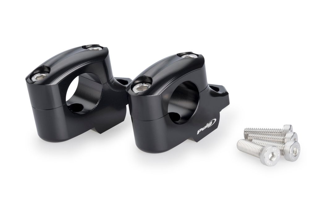 PUIG 22141N Pullback Lenkererhöhungen  passend fuer BMW F900GS Schwarz