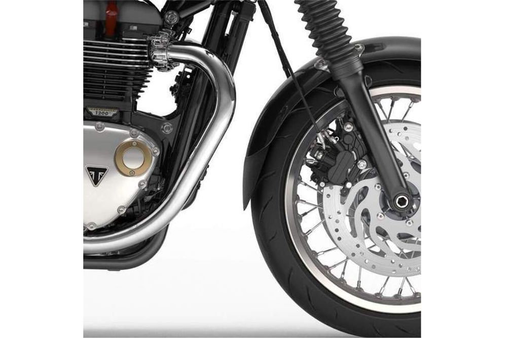 PUIG 20809N Verlängerung des vorderen Schutzblechs  passend fuer TRIUMPH THRUXTON 1200 Schwarz