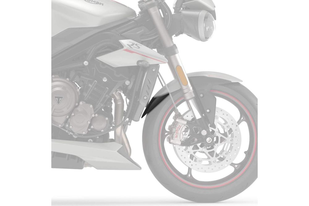 PUIG 3898N Verlängerung des vorderen Schutzblechs  passend fuer TRIUMPH STREET TRIPLE 765 RS Schwarz
