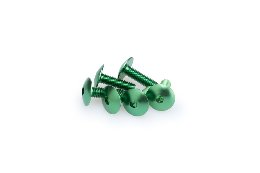 PUIG 0657V Muttern aus Anodisierten Aluminium  passend fuer UNIVERSAL UNIVERSAL Grün