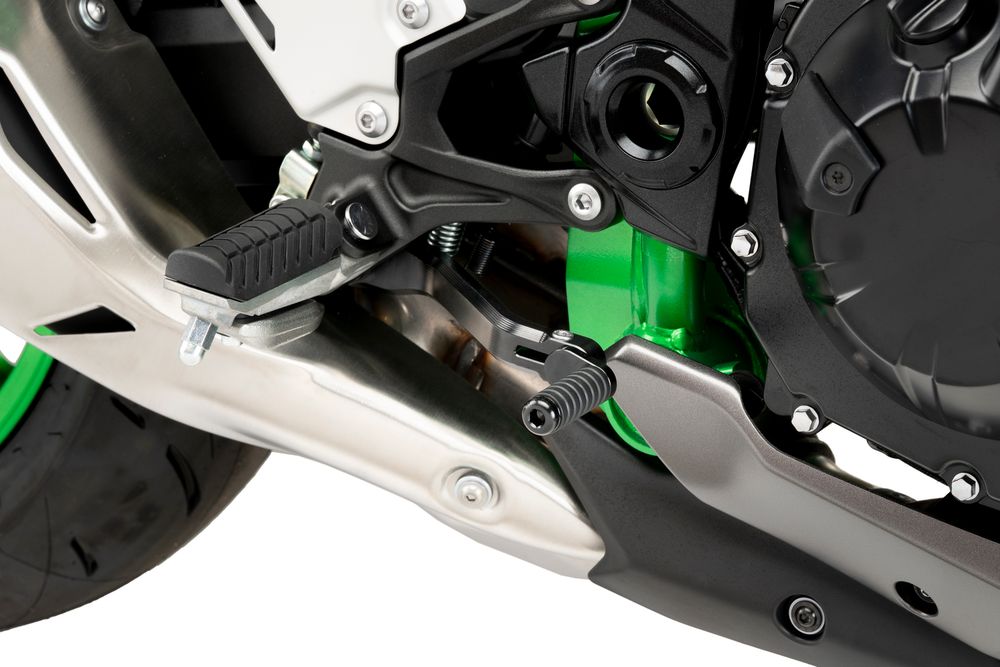 PUIG 22124N Verstellbares Bremsfusspedal  passend fuer KAWASAKI Z900 Schwarz