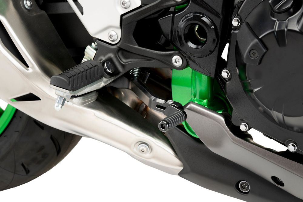 PUIG 22124N Verstellbares Bremsfusspedal  passend fuer KAWASAKI Z900 Schwarz