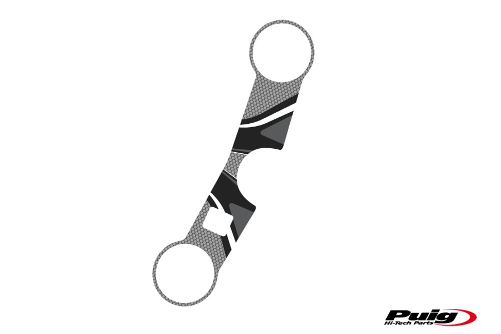 PUIG 6940U Radikal Yoke Protector  passend fuer SUZUKI GSX-R600 Grau