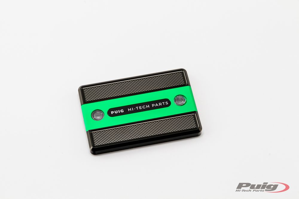 PUIG 9267V Vorderer Bremsflüssigkeitsbehälterdeckel  passend fuer YAMAHA FZ1 FAZER Grün