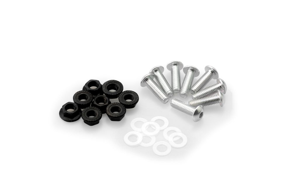PUIG 0956P Eloxiertes Schraubenkit für Scheiben  passend fuer UNIVERSAL UNIVERSAL Silber