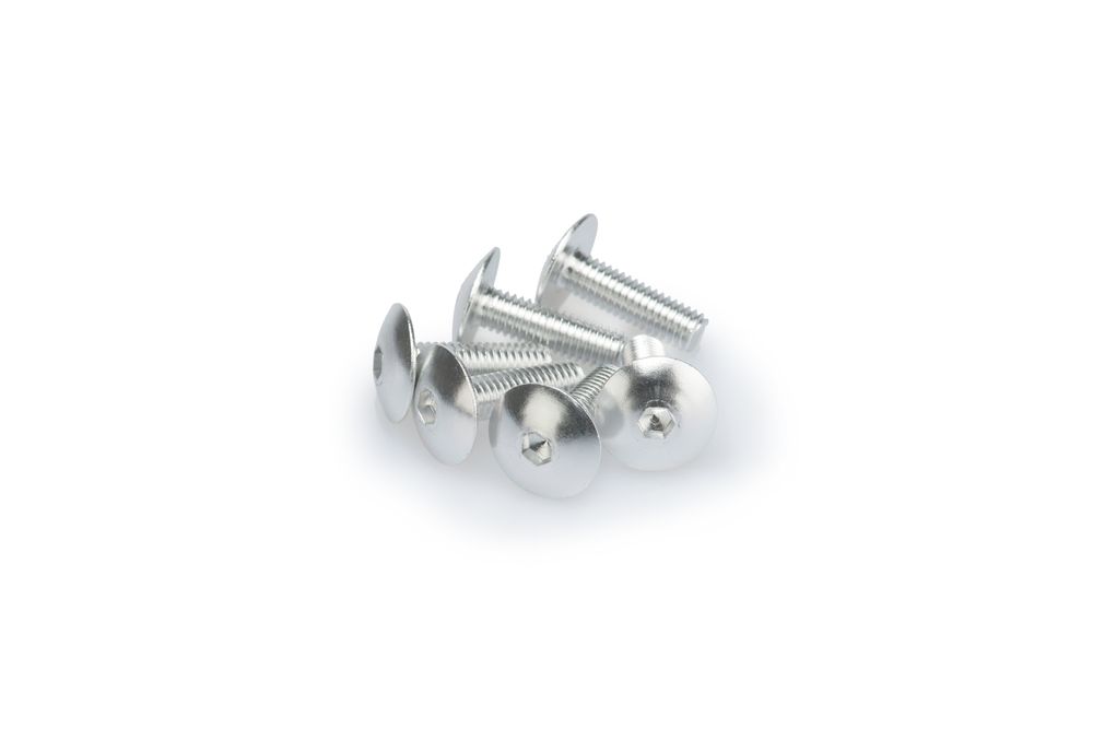 PUIG 0657P Muttern aus Anodisierten Aluminium  passend fuer UNIVERSAL UNIVERSAL Silber