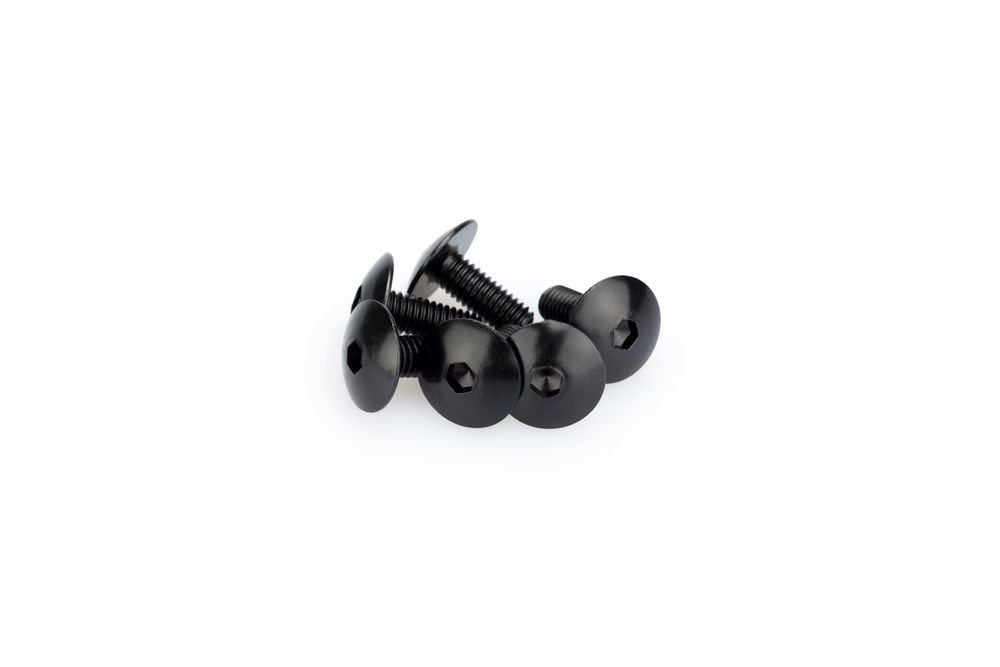PUIG 0611N Muttern aus Anodisierten Aluminium  passend fuer UNIVERSAL UNIVERSAL Schwarz