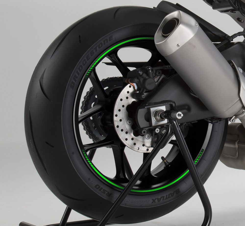 PUIG 8431V Rim Strips Premium  passend fuer HONDA NT650V DEAUVILLE Grün