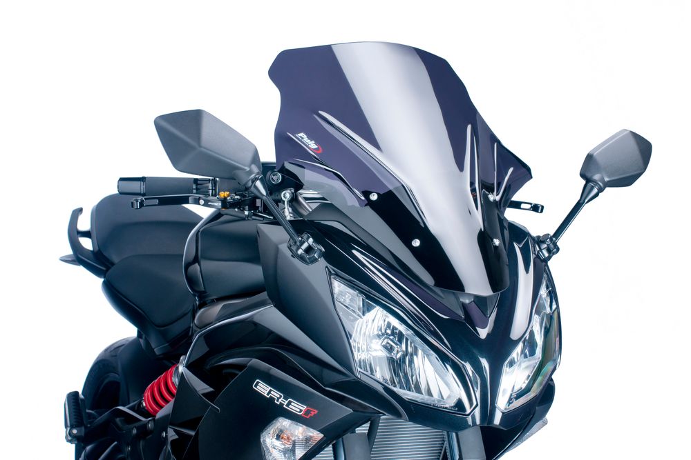 PUIG 5998F Tourenscheibe  passend fuer KAWASAKI ER-6F Stark getönt