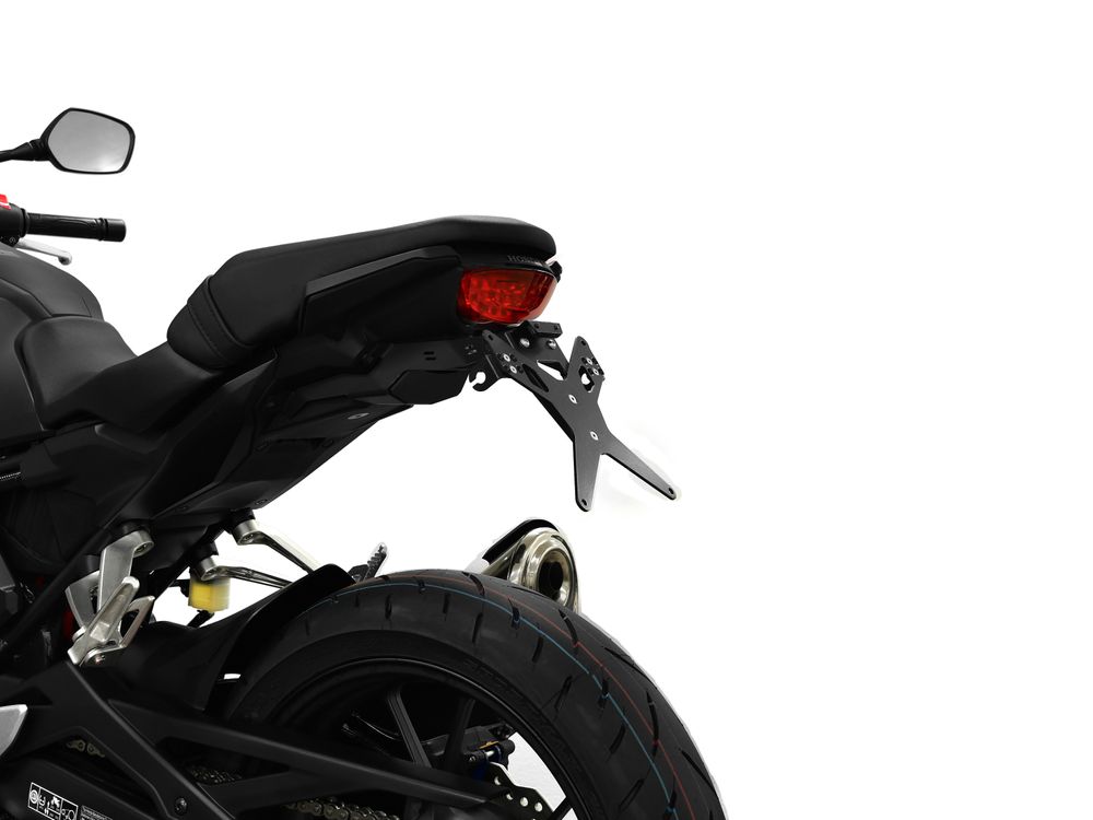 Ibex 10006506 Kompatibel/Ersatz für Kennzeichenhalter Honda CB 300 R BJ 2018-22 Schwarz