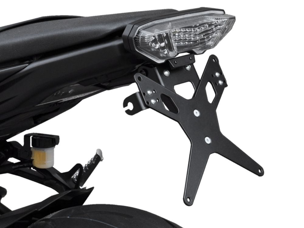 Ibex 10006629 Kompatibel/Ersatz für Kennzeichenhalter Yamaha MT-09 BJ 2013-16 Schwarz