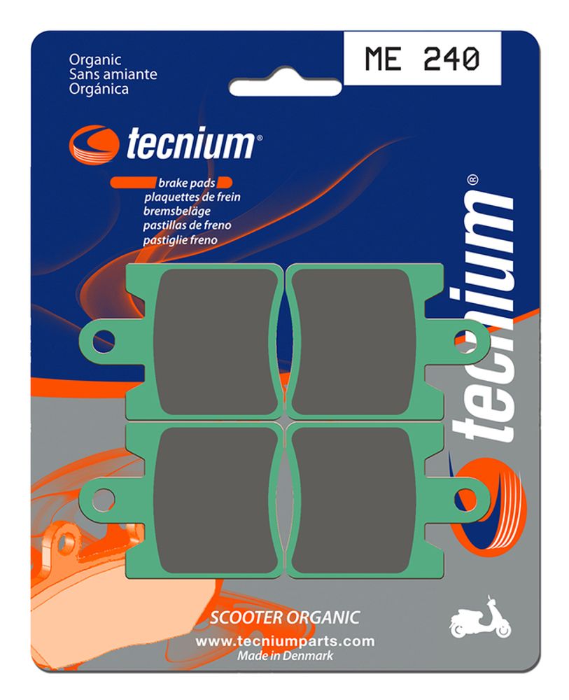 SP 1022650 TECNIUM Scooter Organische Bremsbelä  passend fuer SYM GTS 125 4T