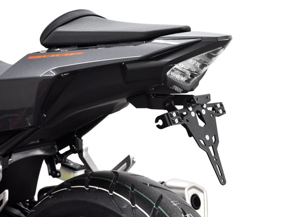 Ibex 10000297 Kompatibel/Ersatz für Kennzeichenhalter Honda CB 500 F BJ 2016-21 Schwarz