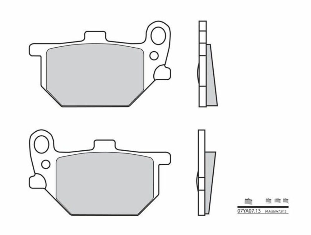 SP 1036200 BREMBO Street Carbon Keramik Bremsbeläge - 07YA0713  passend fuer YAMAHA RD 250