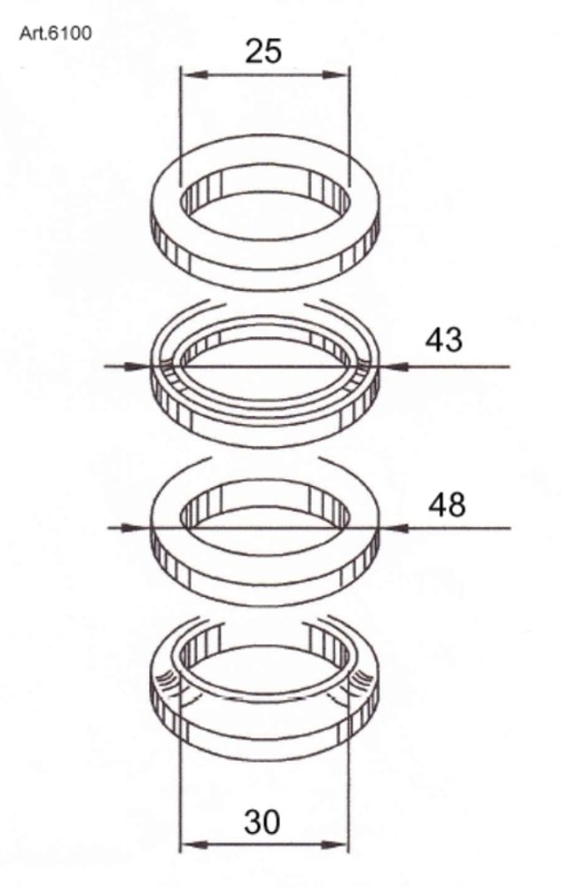 SP 1043385 BUZZETTI Lenkkopflagern  passend fuer YAMAHA MAJESTY 125