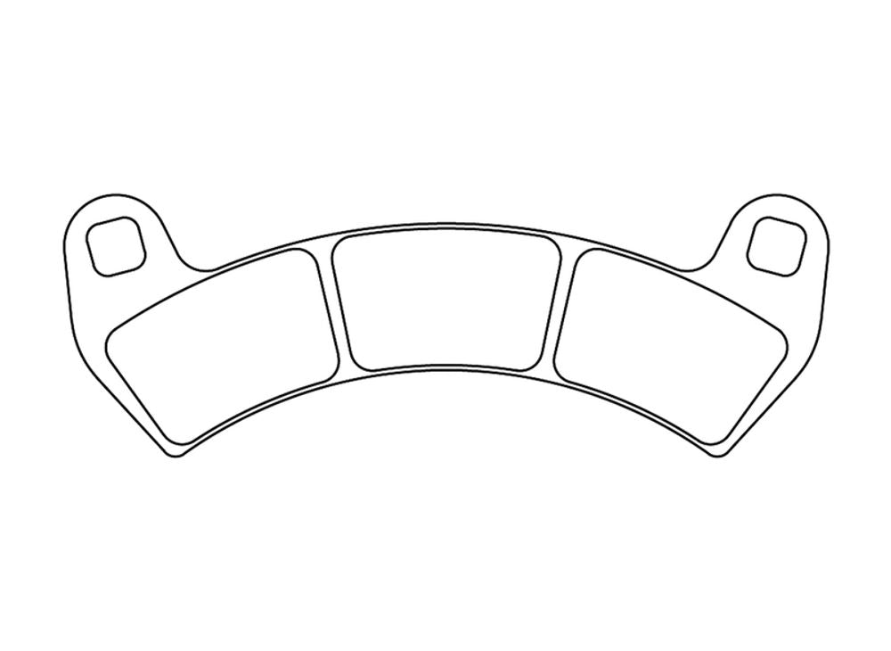 SP 1048288 CL BRAKES ATV Sintermetall Bremsbeläge - 1247ATV1  passend fuer POLARIS RZR 1000