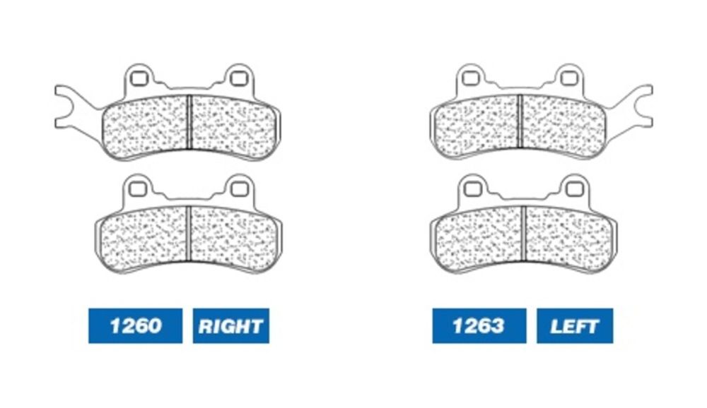 SP 1048293 CL BRAKES ATV Sintermetall Bremsbeläge - 1260ATV1  passend fuer CAN AM MAVERICK X3