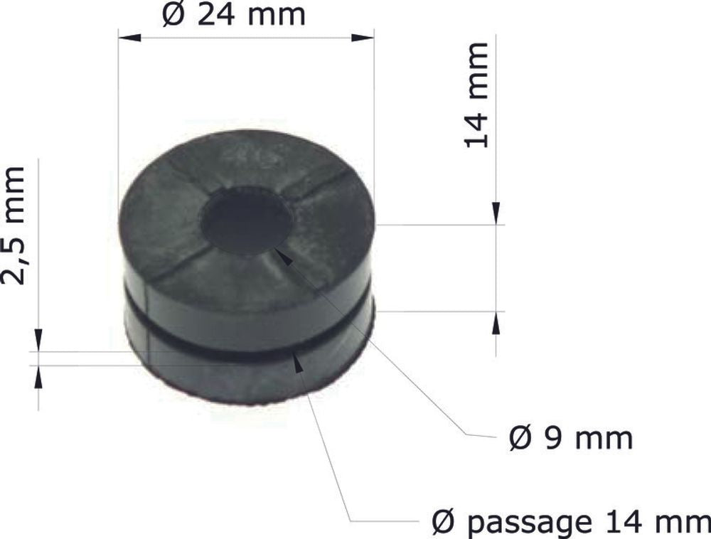 SP 1052782 Silent Bloc Tourmax Honda CR-F450R/X  passend fuer HONDA CRF 450 R