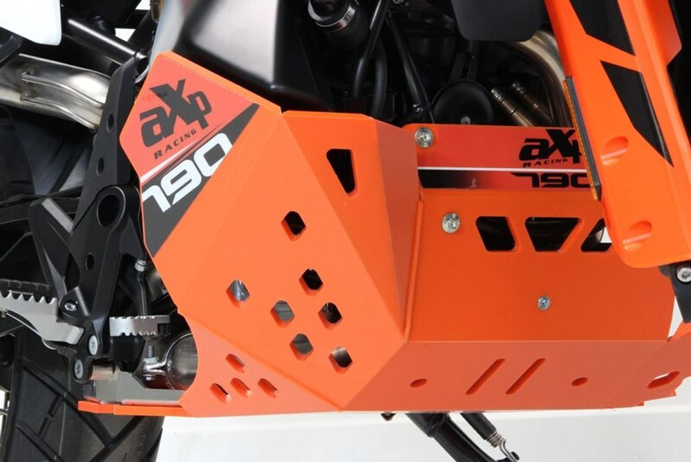 SP 1053193 AXP Enduro Unterfahrschutz - HDPE 6 mm KTM 790 Adventure  passend fuer KTM 890 ADVENTURE Orange
