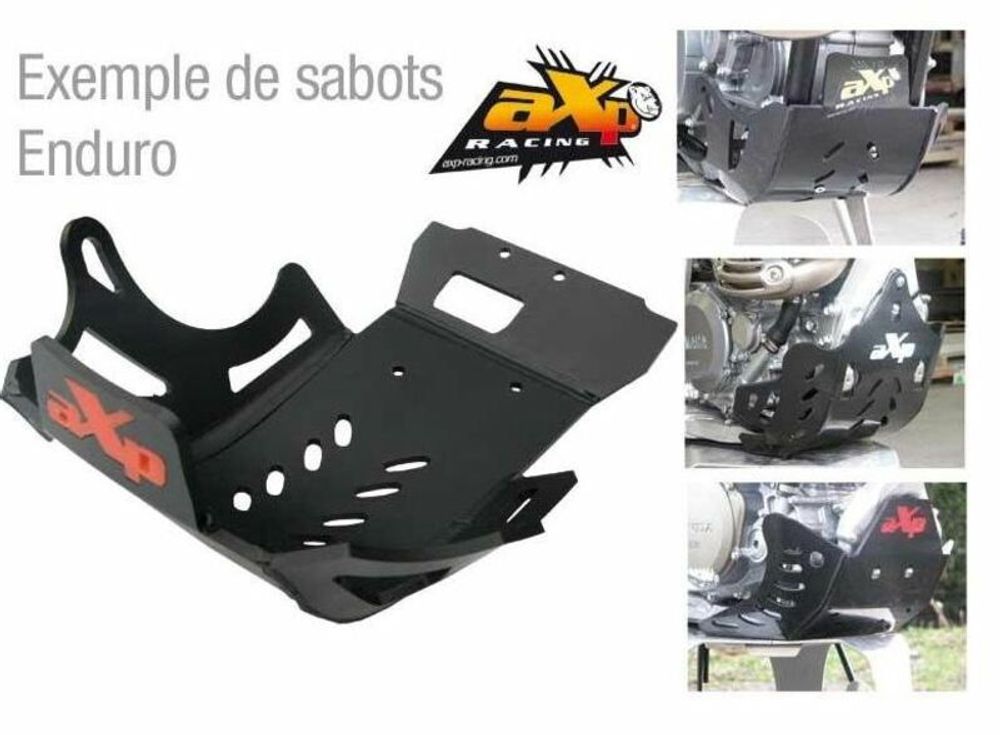 SP 1053321 AXP Enduro Unterfahrschutz - HDPE 6 mm Husqvarna  passend fuer HUSQVARNA TE 300 Schwarz
