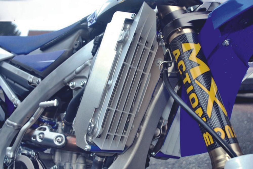 SP 1053345 AXP Kühlerschutz aus Aluminium - Yamaha WR250F  passend fuer YAMAHA WR 250 Blau