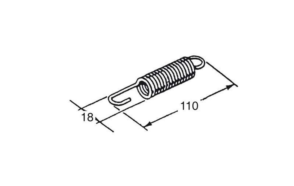 SP 1053450 BUZZETTI Federn 110x18mm für Mittelständer  passend fuer ITALJET PISTA 1 50