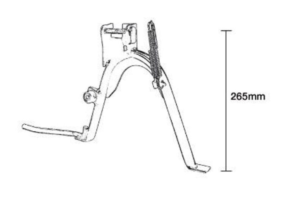 SP 1053492 BUZZETTI Mittelständer  passend fuer YAMAHA WHY 50 Schwarz