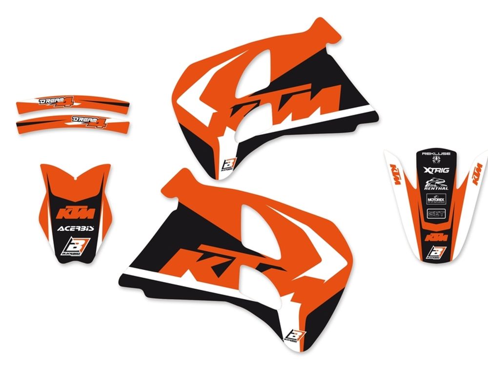 SP 1053787 BLACKBIRD Dream Graphic 4 Deko-Kit KTM  passend fuer KTM 125 EXC
