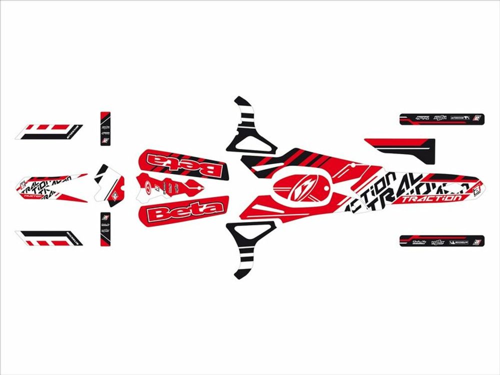 SP 1053887 Deko-Kit Traction Blackbird Beta REV3 125/200/250  passend fuer BETA REV 3 250 2T