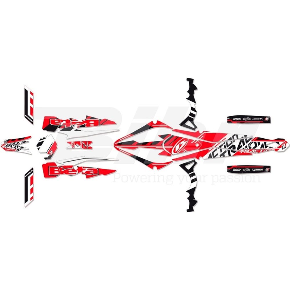 SP 1053893 Deko-Kit Traction Blackbird Beta EVO 125/200/250  passend fuer BETA EVO 200 2T