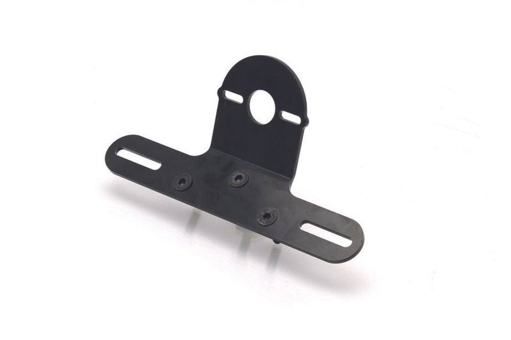 SP 1060594 Halter für Kennzeichen und Rückleuchte universell Bihr Vintage schwarz  passend fuer YAMAHA SR 250 Schwarz