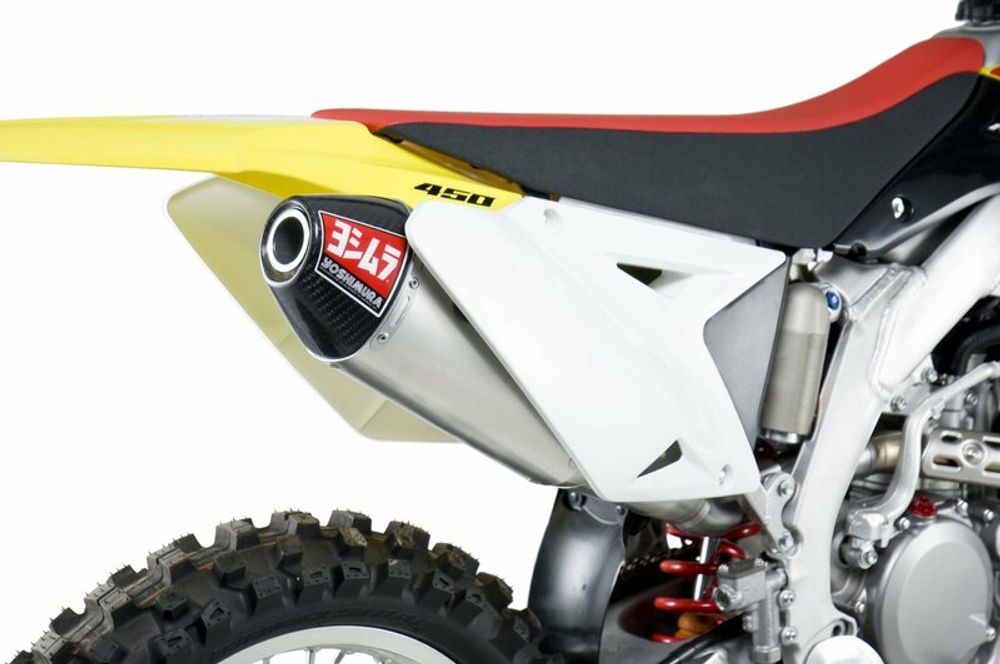 SP 1060643 Ersatz-Schalldämpfer Yoshimura USA RS4 Edelstahl/Alu Carbon-Endkappe Suzuki RM-Z450    passend fuer SUZUKI RM-Z 450