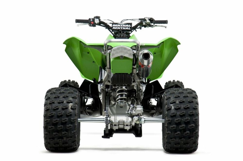 SP 1060684 Ersatz-Schalldämpfer YOSHIMURA USA RS2 Edelstahl/Alu, Edelstahl-Endkappe für 751041 Kawasaki KFX450R    passend fuer KAWASAKI KFX 450