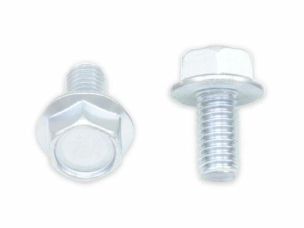 SP 1061390 BOLT Sechskantkopf-Flanschschrauben M6x1x12mm Schlüsselweite 10mm 10Stück  passend fuer   Silber