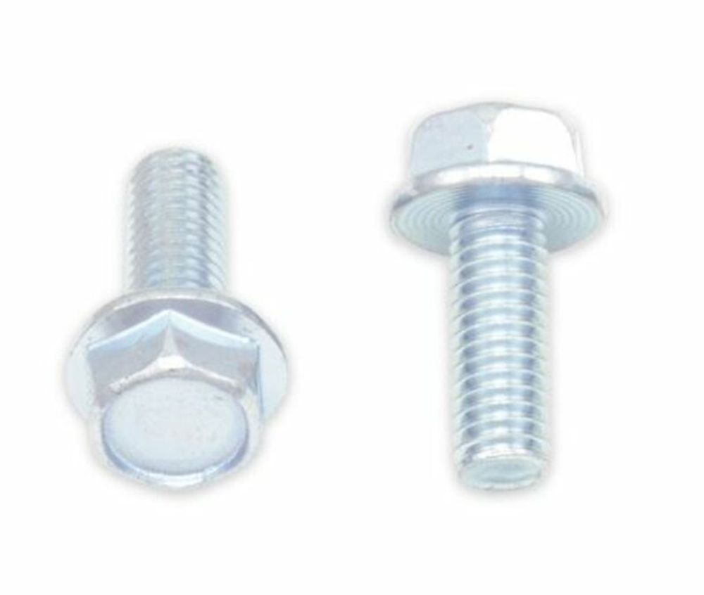 SP 1061391 BOLT Sechskantkopf-Flanschschrauben M6x1x16mm Schlüsselweite 10mm 10Stück  passend fuer YAMAHA MT-03 Silber