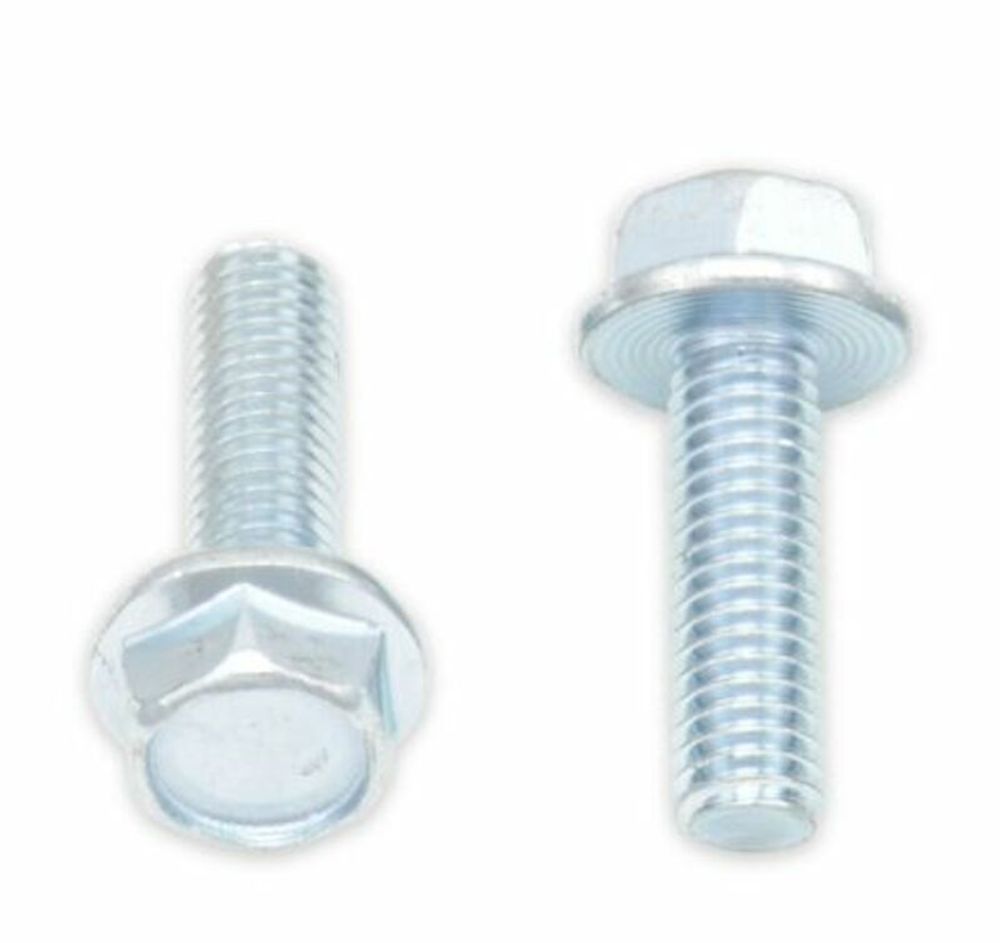 SP 1061392 BOLT Sechskantkopf-Flanschschrauben M6x1x20mm Schlüsselweite 10mm 10Stück  passend fuer   Silber