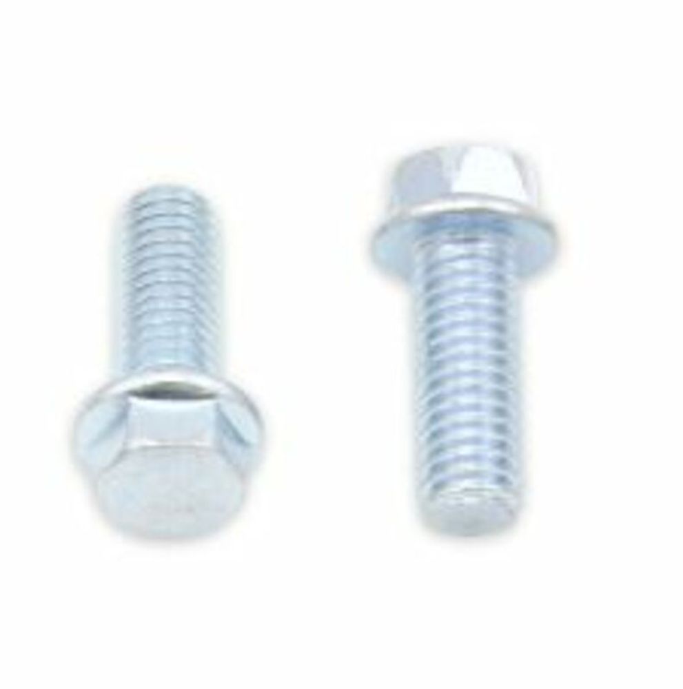 SP 1061397 BOLT Sechskantkopf-Flanschschrauben M6x1x16mm Schlüsselweite 8mm 10Stück  passend fuer   Silber