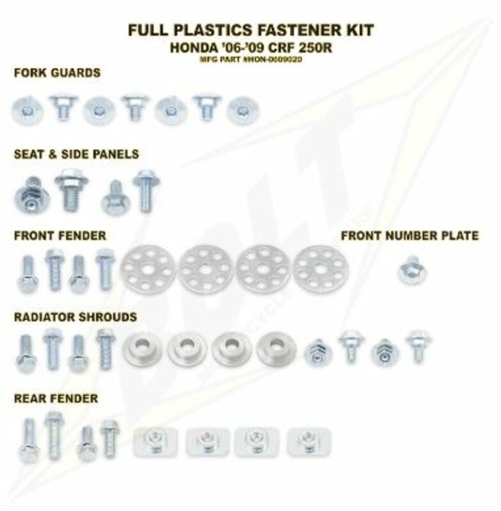 SP 1061490 BOLT Kunststoff-Schraubensatz komplett Honda CR125/250  passend fuer HONDA CR 250 R