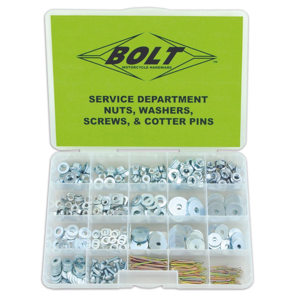 SP 1061513 BOLT Sortiment Schrauben, Muttern, Unterlegscheiben, Stifte 422Stück  passend fuer   Silber