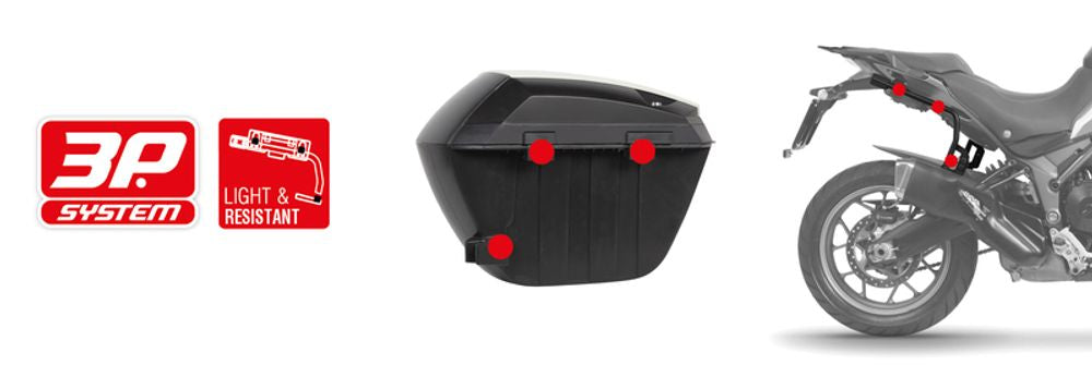 SP 1062194 SHAD SH23 Seitenkoffer schwarz 5kg 23L  passend fuer HONDA NC 750 INTEGRA Schwarz