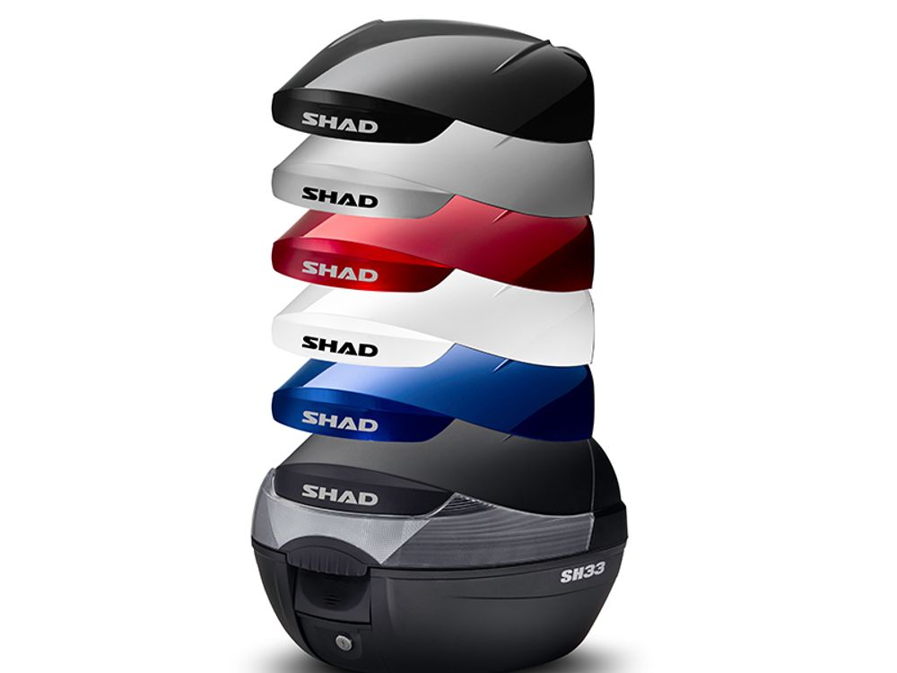 SP 1062198 SHAD SH33 Topcase schwarz 3kg 33L  passend fuer HONDA FORZA 125 Schwarz